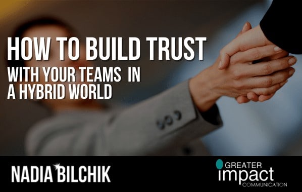 How to build trust